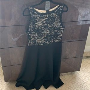 Black dress with lace details